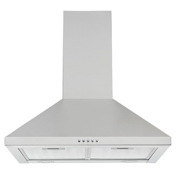 24 in. Convertible Wall Pyramid Range Hood in Stainless Steel