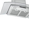 36 in. Convertible Wall-Mounted Glass Canopy Range Hood in Stainless Steel