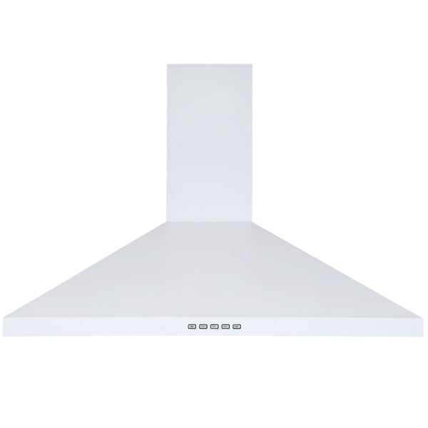 36 in. Convertible Wall-Mounted Pyramid Range Hood in White