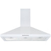 36 in. Convertible Wall-Mounted Pyramid Range Hood in White