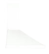 Hotte de cuisine pyramidale convertible à fixation murale en acier inoxydable blanc de 76,2 cm (30 po)