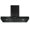 Ancona 36 in. Convertible Wall Mount Rectangular Style Range Hood in Black Stainless Steel