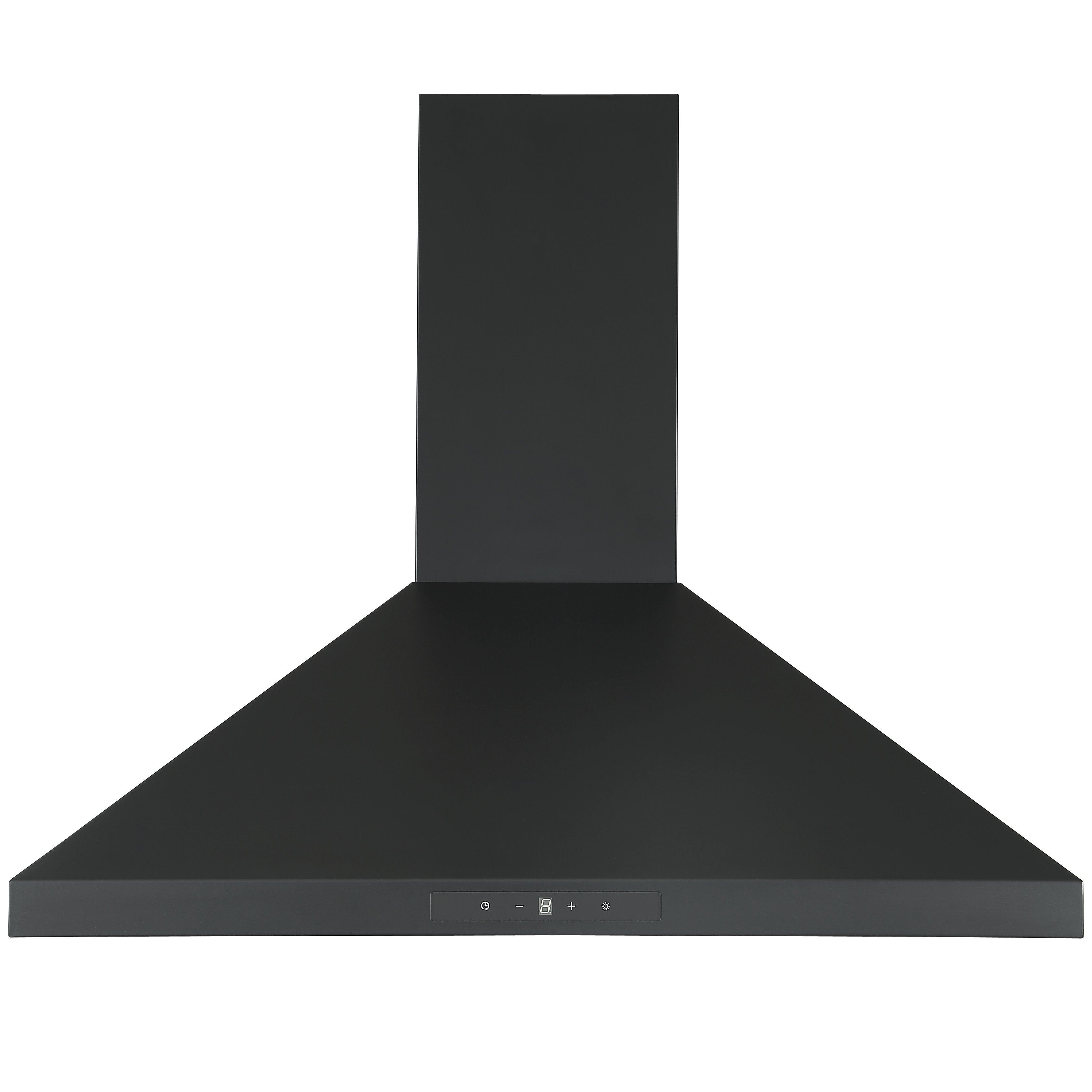 Ancona 30 in. Convertible Wall-Mounted Pyramid Range Hood in Matte Black