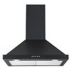 Ancona 24" 280 CFM Convertible Wall Mount Pyramid Range Hood in Matte Black