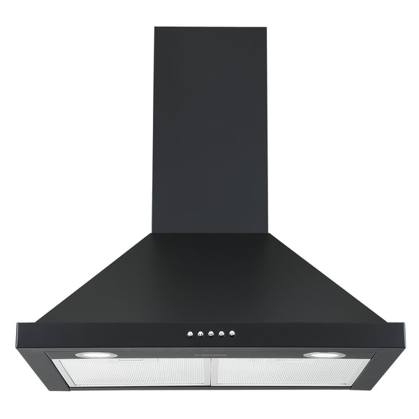 Ancona 24" 280 CFM Convertible Wall Mount Pyramid Range Hood in Matte Black