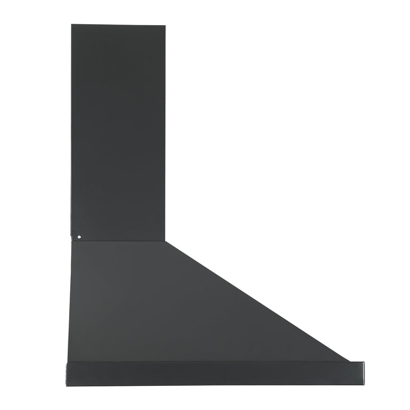 Ancona 24" 280 CFM Convertible Wall Mount Pyramid Range Hood in Matte Black