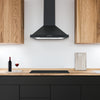 Ancona 24" 280 CFM Convertible Wall Mount Pyramid Range Hood in Matte Black