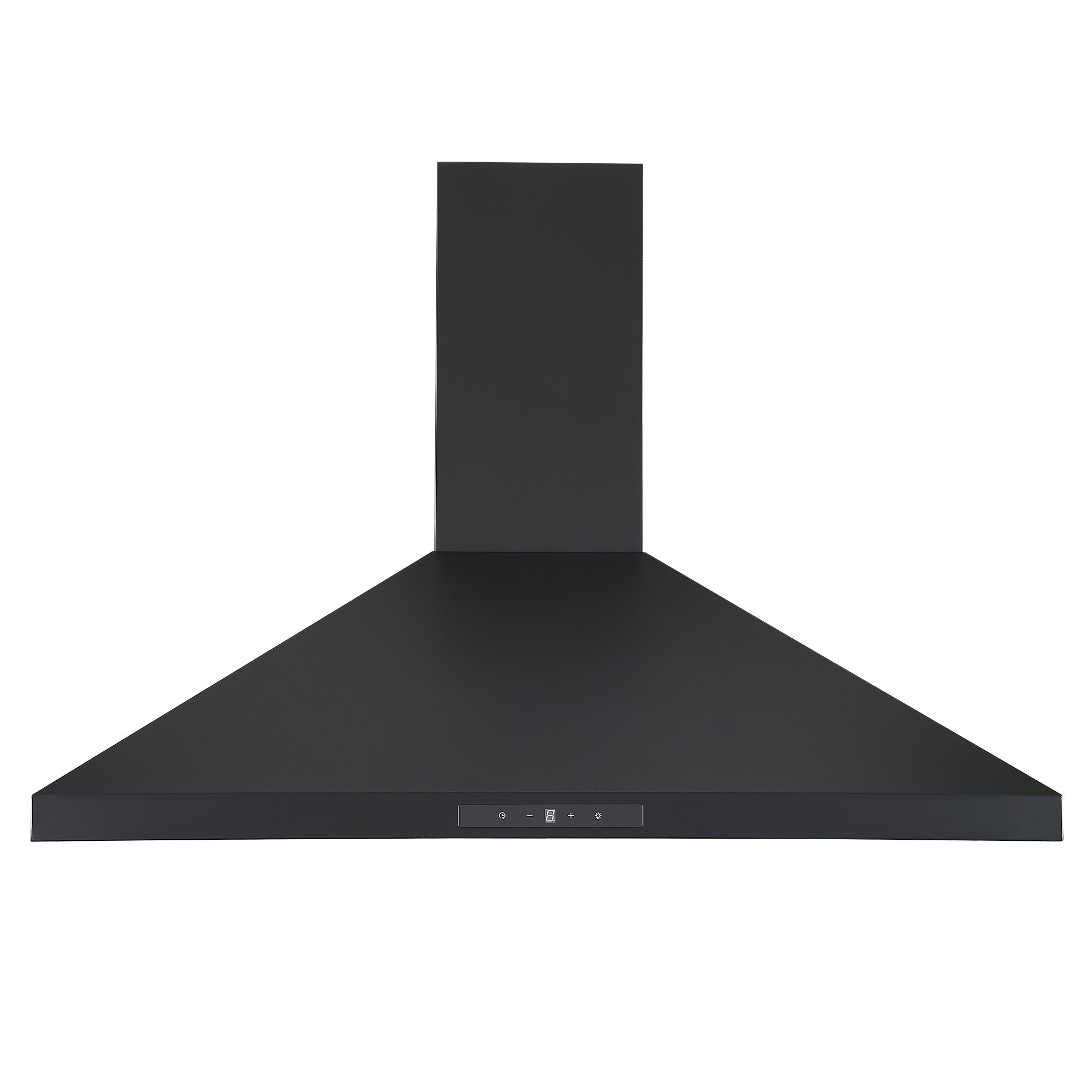 Ancona hotte de cuisine pyramidale convertible à fixation murale de 36 po 440 pi3/min en noir mat