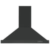 Ancona 30" 450 CFM Convertible Wall Mount Pyramid Range Hood in Black Stainless Steel