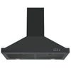 Ancona 30" 450 CFM Convertible Wall Mount Pyramid Range Hood in Black Stainless Steel