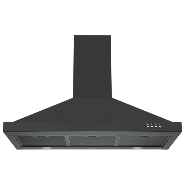 Ancona 36" 450 CFM Convertible Wall Mount Pyramid Range Hood in Black Stainless Steel