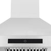 30" 600 CFM Ducted Wall Mount Pyramid Range Hood in Stainless Steel