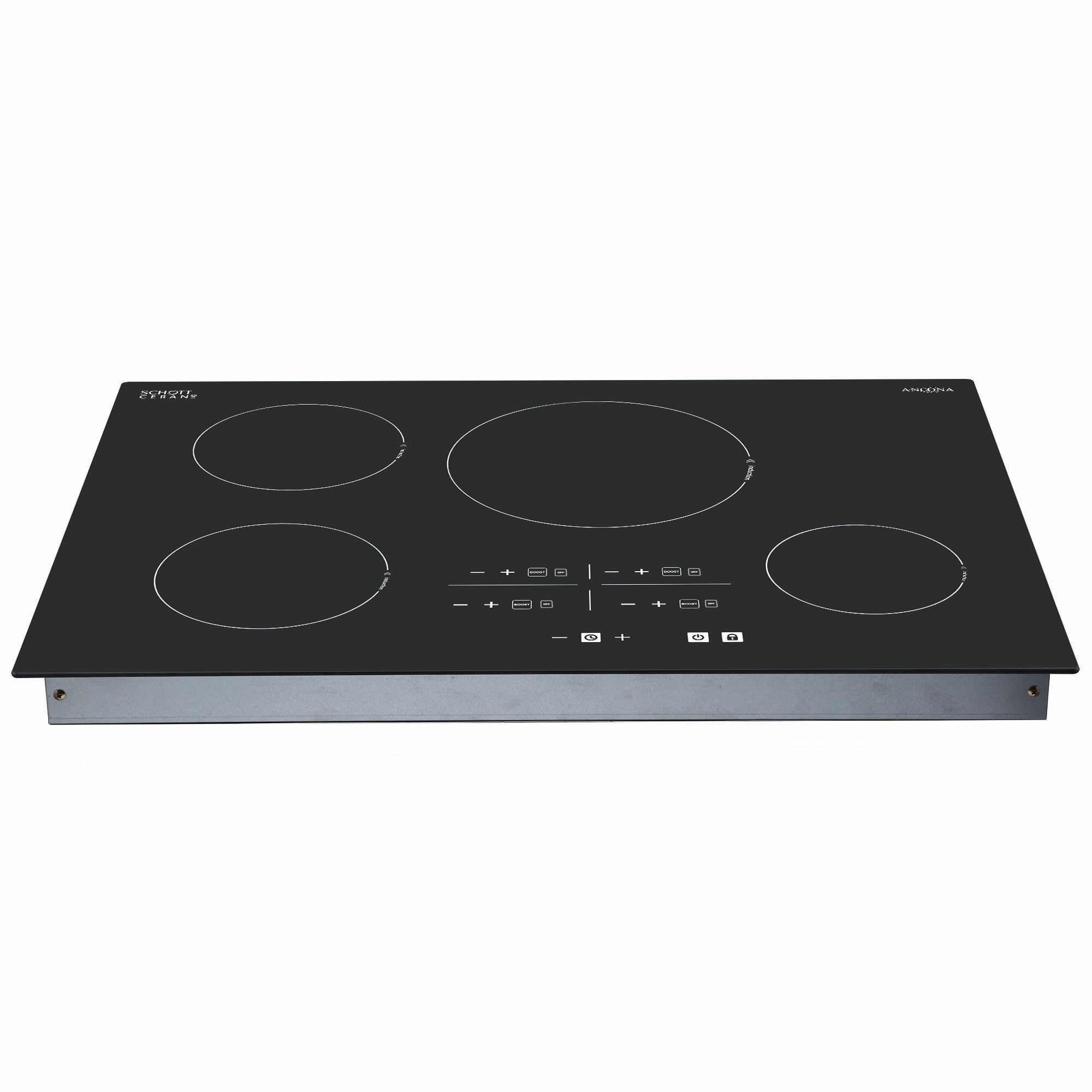 Ancona surface de cuisson à induction à 4 brûleurs de 30” de la gamme Elite en céramique noire