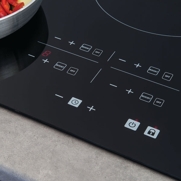 Ancona Elite 30" 4-Burner Induction Cooktop in Black Ceramic