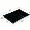 Ancona Elite 30" 4-Burner Induction Cooktop in Black Ceramic