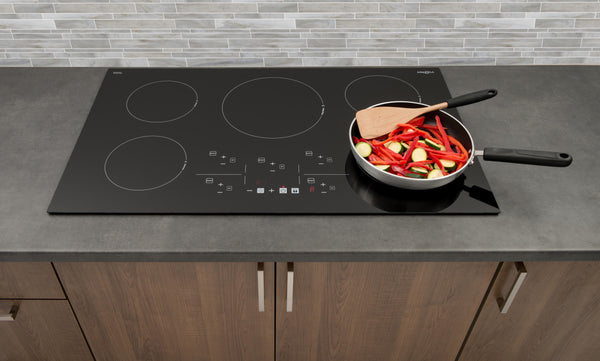 Ancona Elite 36" 5-Burner Induction Cooktop in Black Ceramic