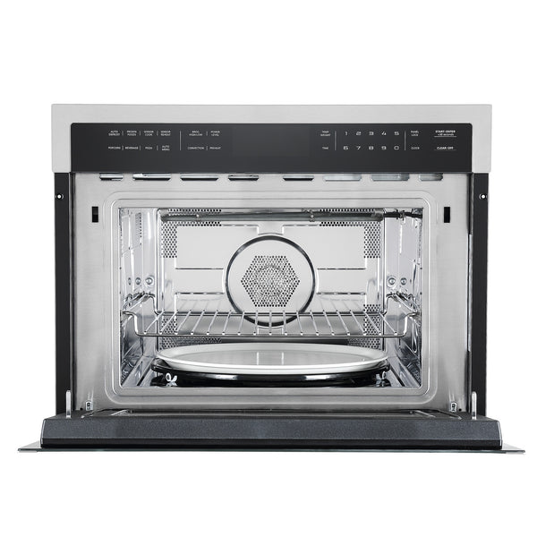 Ancona 24" Built-in Speed Combination Wall Oven and Microwave Oven with Touch Controls