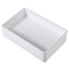 Ancona vasque rectangulaire Pure Stone de la gamme Holbrook en blanc