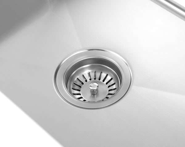 Holbrook Pure Stone Farmhouse 30 in. Single Bowl Kitchen Sink in White and Stainless Steel