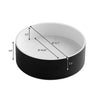 Ancona Round Pure Acrylic Stone Vessel Bathroom Sink in Matte White and Matte Black