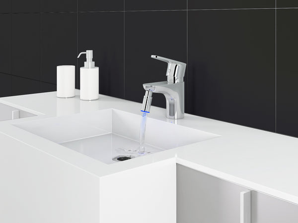 Sola Bathroom Chrome Faucet with LED Light