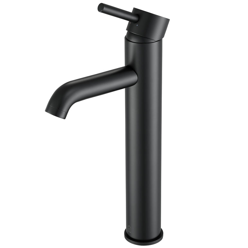 Robinet pour vasque de salle de bain de la gamme Argenta au fini noir mat