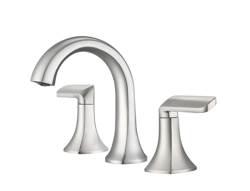 Arezzo Widespread Bathroom Faucet in Brushed Nickel