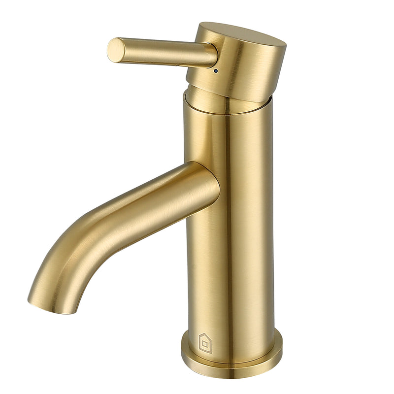 Ancona Valencia Single Handle 1-Hole Bathroom Faucet in Brushed Champagne Gold