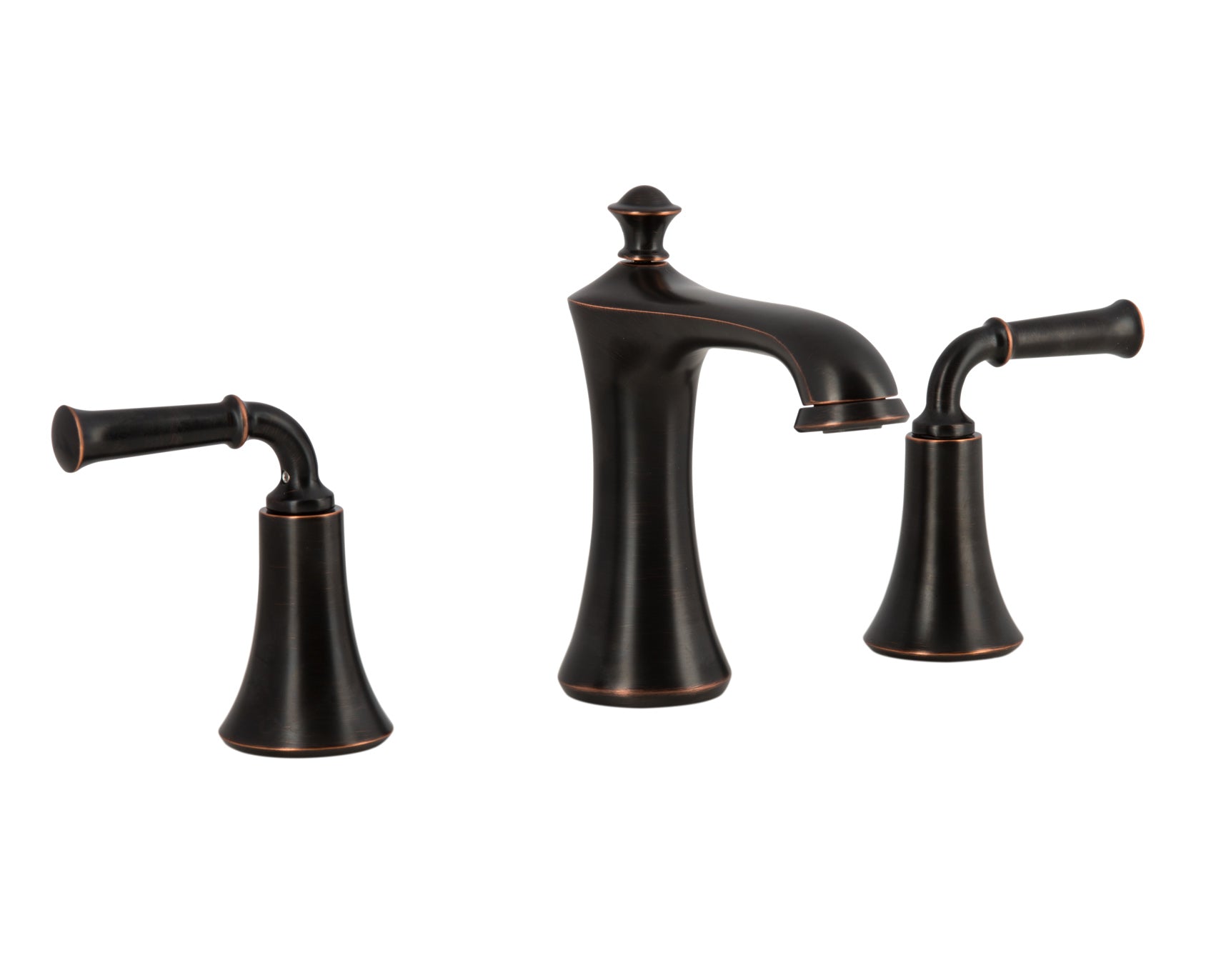 Ancona Peonia Widespread Bathroom Faucet in Oil Rubbed Bronze