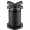 Ancona Ava Series Widespread Cross Handle Bathroom Faucet in Matte Black