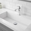 Ancona Morgan Single Lever 1-Hole Bathroom Faucet in Stainless Steel