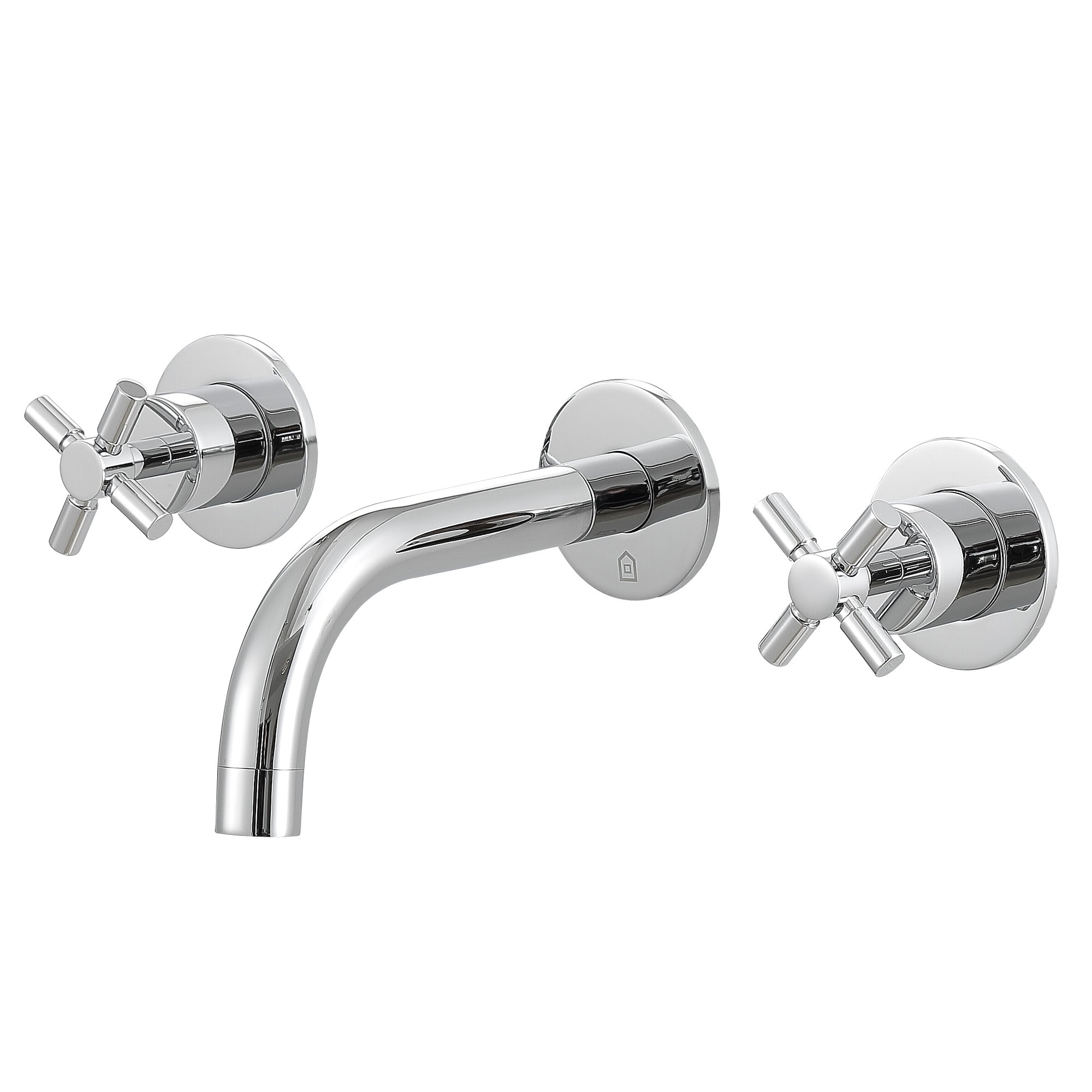 Ancona Prima Two Handle Wall Mounted Bathroom Faucet in Chrome