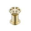 Ancona Industria Widespread Hexagonal Two-Handle 3-Hole Bathroom Faucet in Brushed Champagne Gold