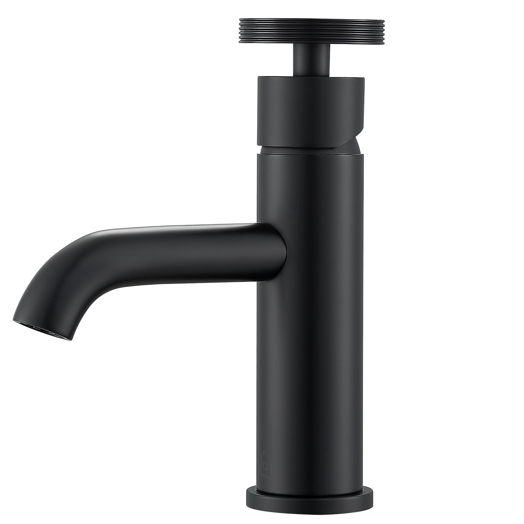 Ancona robinet de salle de bain monocommande de la gamme Nova en noir mat