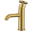 Ancona Nova Series Single Lever Bathroom Faucet in Brushed Titanium Gold