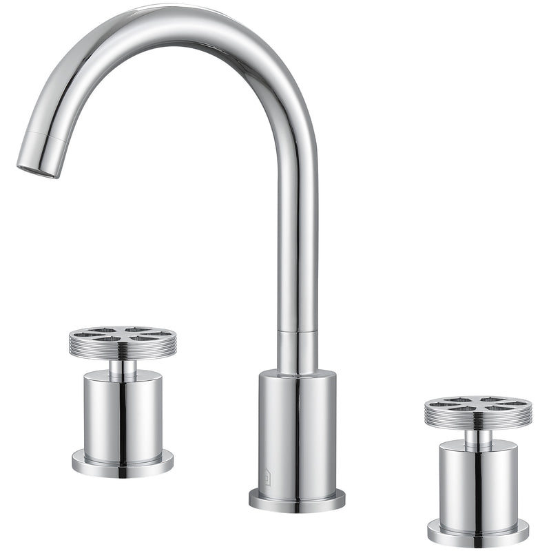 Ancona Nova Series Widespread Bathroom Faucet in Chrome