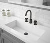 Ancona Nova Series Widespread Bathroom Faucet in Matte Black