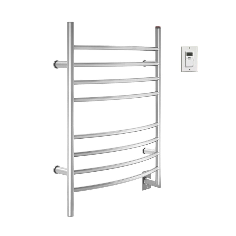 Comfort 8SP - 8-Bar Hardwired Towel Warmer in Polished Stainless Steel