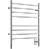 Prestige OBT 8-Bar Wall Mounted Towel Warmer with Integrated On-Board Timer in Brushed Stainless Steel