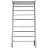 Piazzo OBT - 8 Bar Dual Wall Mount Towel Warmer with Integrated On-Board Timer in Polished Stainless Steel