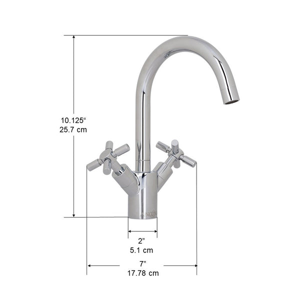 Ancona Prima Single Hole Bathroom Faucet in Chrome
