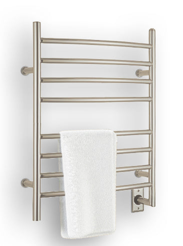 Comfort 8SP - 8-Bar Hardwired Towel Warmer in Polished Stainless Steel