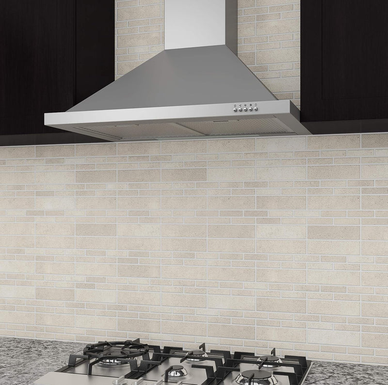 30-Inch Pyramid with Rim Stainless Steel 450 CFM Wall Mount Range Hood