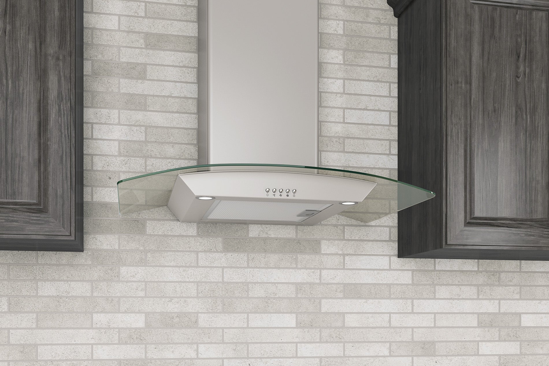 30 in. Glass Canopy Series 400 CFM Convertible Wall Mount Range Hood