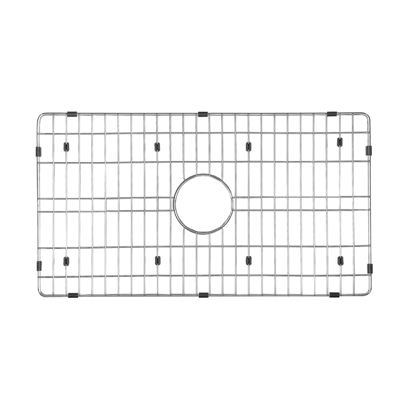 30-inch Sink Grid with Polished Chrome Finish, for Pure Stone Farmhouse Kitchen Sink