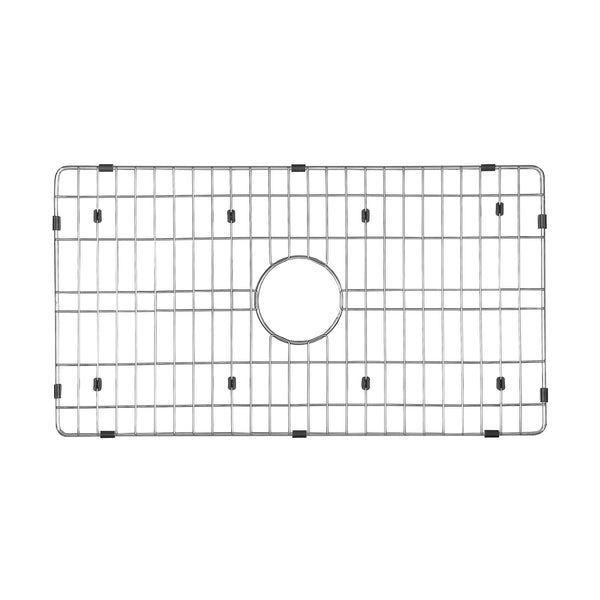 30-inch Sink Grid with Polished Chrome Finish, for Pure Stone Farmhouse Kitchen Sink