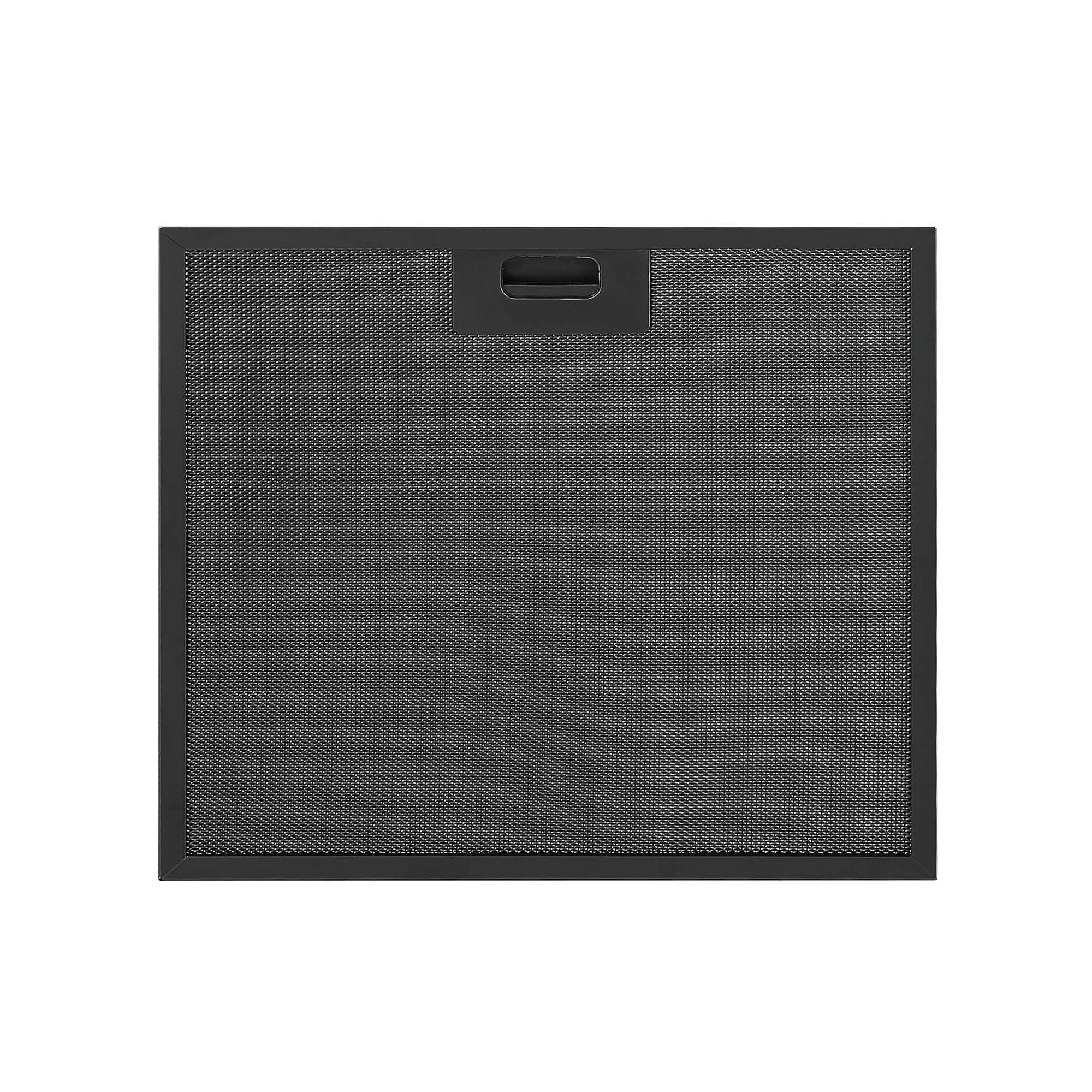 Black aluminum range hood filter