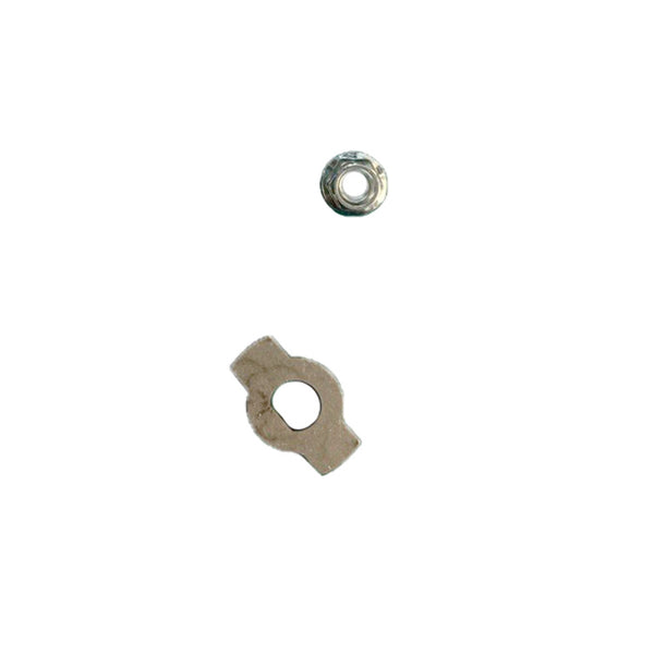 Bolt and nut with washer, for blower wheel