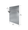 36 in. Stainless Steel Backsplash with Shelf and Rack