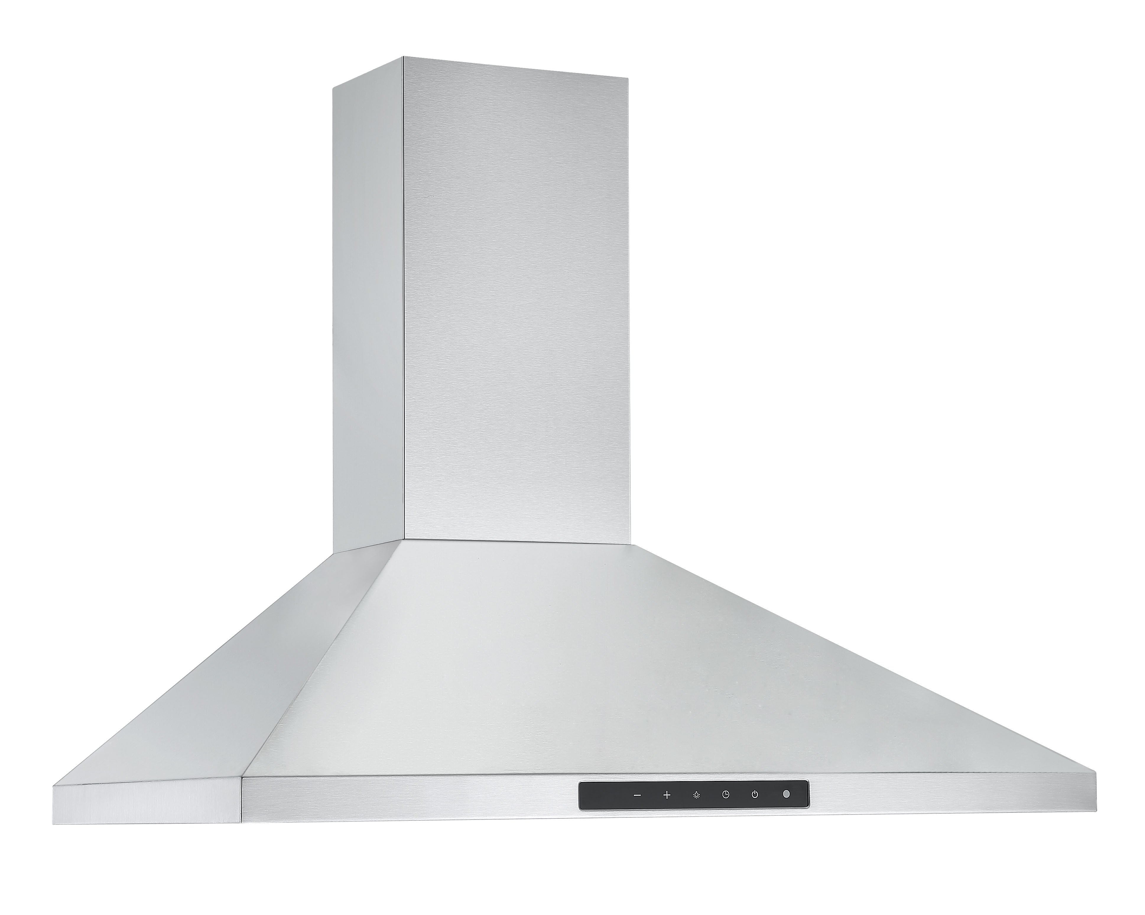 WTNL430 30 in. Wall Mount Pyramid Range Hood in Stainless Steel with Night Light Feature